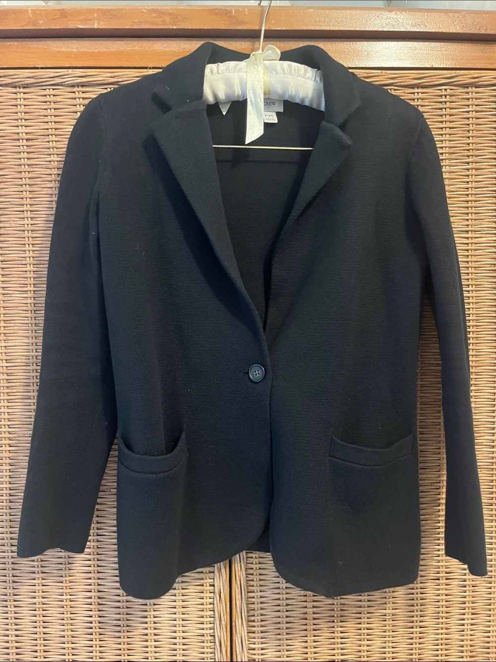 J. Crew Black Single-Button Women's Blazer, PXS, NWOT